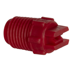 65° Red PVDF Bex ® F Series 1/4" MNPT Spray Nozzle - Size 10