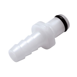 1/4" In-Line Hose Barb PMC Series Acetal Insert - Shutoff (Body Sold Separately)