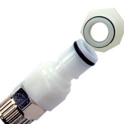 1/4" OD In-line Ferruleless PTF APC Series Acetal Insert - Straight Thru (Body Sold Separately)