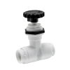 1/4" FNPT x 1/4" FNPT Series 586 Polypropylene Needle Valve with EPDM Seal