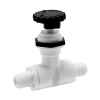 1/4" MNPT x 1/4" MNPT Series 586 Polypropylene Needle Valve with EPDM Seal