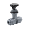 1/8" FNPT x 1/8" FNPT Series 586 PVC Needle Valve with EPDM Seal