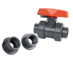 3/4" Socket/Threaded CPVC TB Series Ball Valve with Safe Lockout & EPDM O-rings