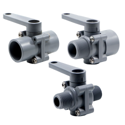 SMC 250 Series PVC Two-Way Ball Valves