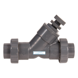 1/2" Threaded SLC Series Spring Loaded True Union Y-Check Valve with FPM O-rings
