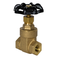 1/4" FNPT No-lead Brass Gate Valve