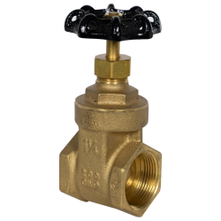 1-1/4" FNPT No-lead Brass Gate Valve