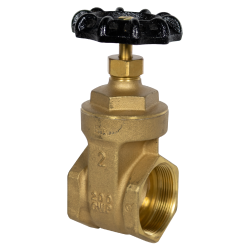 2" FNPT No-lead Brass Gate Valve
