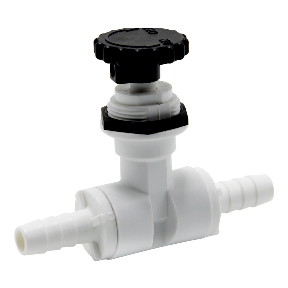 3/8" Hose Barb x 3/8" Hose Barb Series 586 Polypropylene Needle Valve