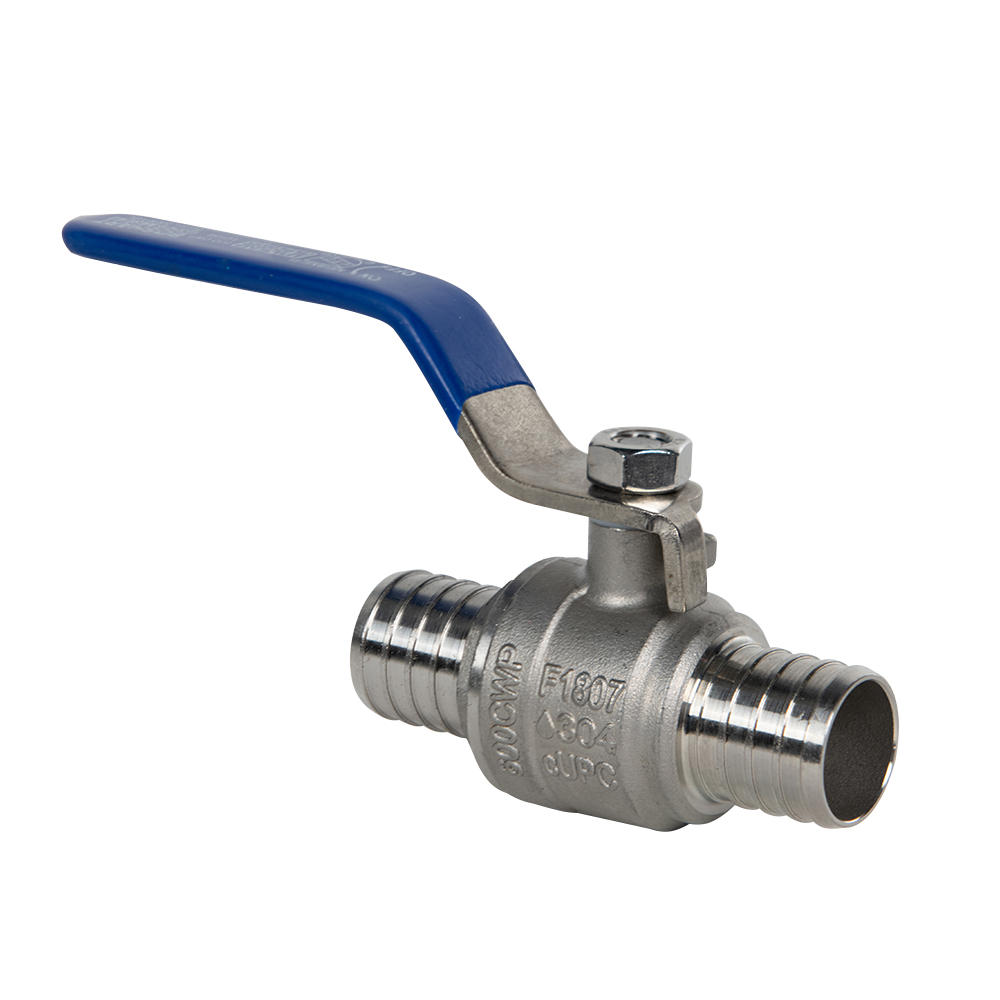 1" PEX 304 Stainless Steel Ball Valve U.S. Plastic Corp.