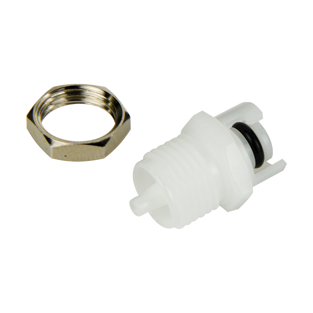 3mm Hose Barb SMC Series Subminiature Acetal Metric Panel Mount Insert - Straight Thru (Body Sold Separately)