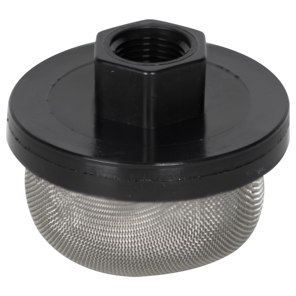 3/8" FNPT x 40 Mesh x 2.385" Dia. Nylon/Stainless Steel Suction Strainer U.S. Plastic Corp.