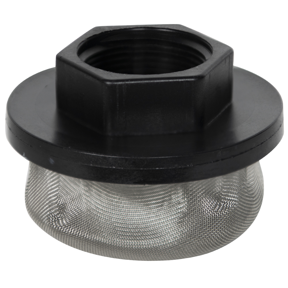 11/4" FNPT x 40 Mesh x 3.5" Dia. Nylon/Stainless Steel Suction