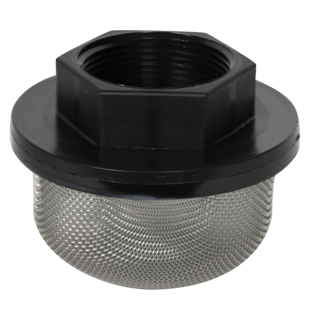 11/2" FNPT x 20 Mesh x 3.5" Dia. Nylon/Stainless Steel Suction
