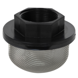 1-1/2" FNPT x 20 Mesh x 3.5" Dia. Nylon/Stainless Steel Suction Strainer