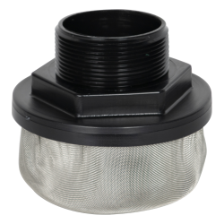 2" MNPT x 40 Mesh x 4.2" Dia. Nylon/Stainless Steel Suction Strainer