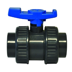 2-1/2" Socket/Threaded PVC Economy True Union Ball Valve with EPDM O-rings