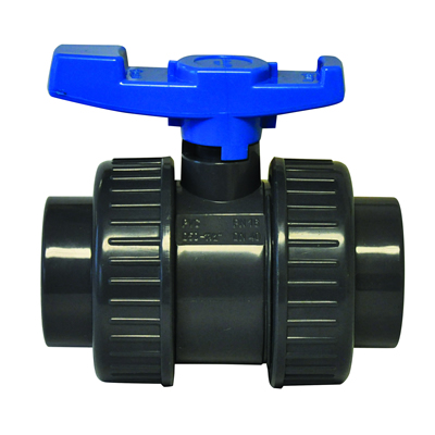 4" Threaded PVC Economy True Union Ball Valve with EPDM O-rings