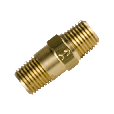 1/4" MNPT x 1/4" MNPT Series 410 Brass Check Valve with Buna-N Seals - 1 psi